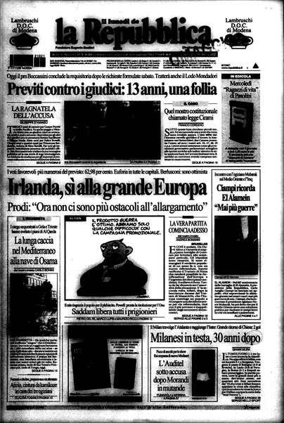 Il lunedì de La repubblica